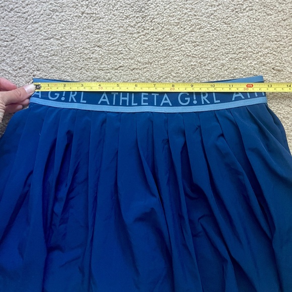 EUC Athleta Girl pleated tennis skort skirt navy blue  XL with two ball pockets - Picture 8 of 8